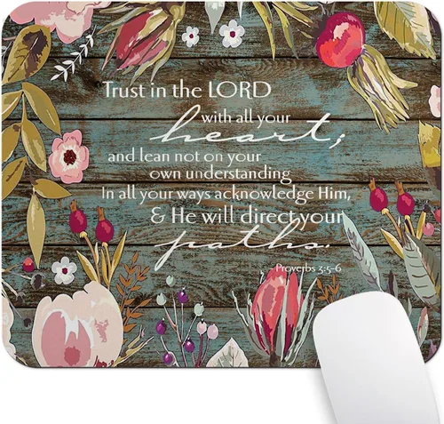 Vista 16 de for I Know The Plans I Have for You - Alfombrilla para mouse, tapete de verde ( Bean Green )