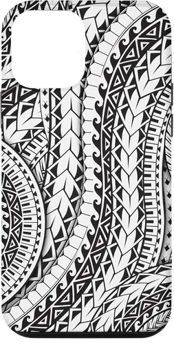 Vista 16 de Funda de arte tribal polinesio para iPhone 16