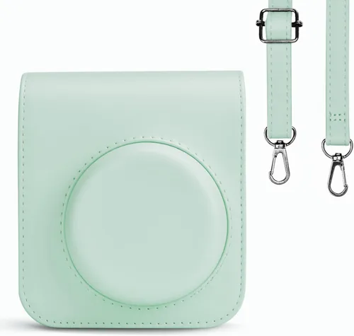 Vista 9 de Rieibi - Estuche para cámara compatible con Fuji Instax Mini 12 - Funda de transporte para cámara instantánea Fujifilm Instax Mini 12 - Funda mini