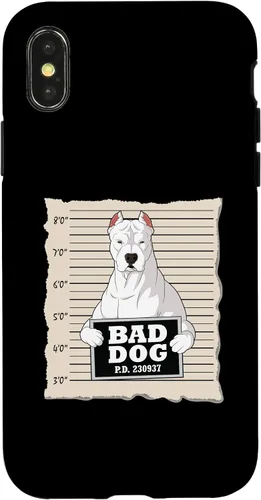Vista 4 de iPhone 15 Dogo Argentino mug shot guilty dog Case