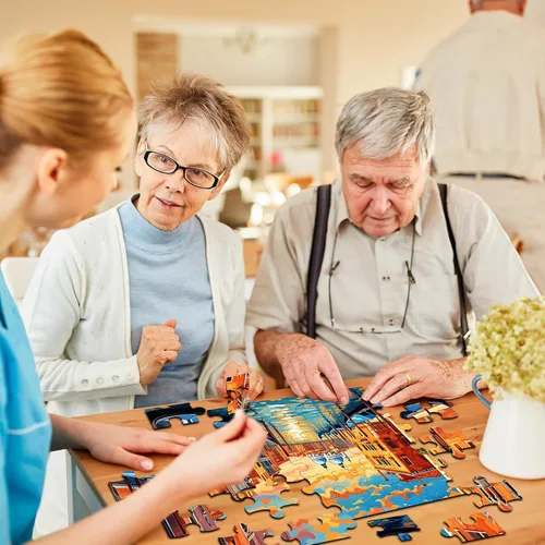 Vista 7 de Paquete de 6 rompecabezas grandes de 36 piezas, productos fáciles de demencia, Alzheimer, actividades de demencia, juego de entrenamiento de memoria