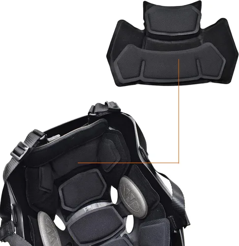 Vista 3 de Almohadillas internas de espuma viscoelástica para casco táctico Airsoft Kit de relleno de casco de repuesto para casco de repuesto para casco