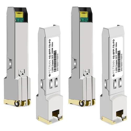Vista 37 de Módulo transceptor de cobre de 10/100/1000BASE-T SFP SGMII compatible con Arista Networks SFP-GB-GE-TL SFP-1G-TL RJ45 328.1 ft Cat5e/6