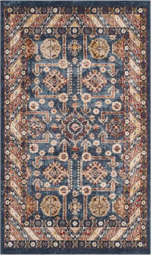 Vista 13 de SAFAVIEH Bijar Collection BIJ653B - Alfombra tradicional oriental, envejecida, no desprende pelusa, 2 pies 3 pulgadas x 10 pies, color azul