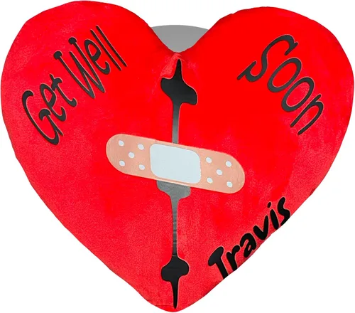 Vista 3 de Almohada personalizada de cirugía cardíaca CHD (tamaño pequeño) – Cojín de cirugía de corazón para bebé – Conciencia de CHD después de la cirugía