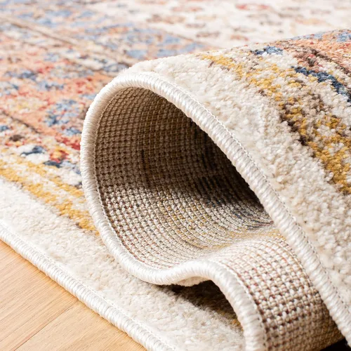 Vista 5 de SAFAVIEH Bijar Collection - Alfombra decorativa de 2 pies 3 pulgadas x 4 pies, marfil y óxido, diseño oriental envejecido, no desprende pelusa