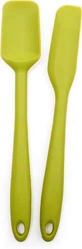 Vista 13 de RSVP International Ela Collection - Juego de 4 piezas de acero recubierto de silicona, cuchara, espátula y cepillo, varios