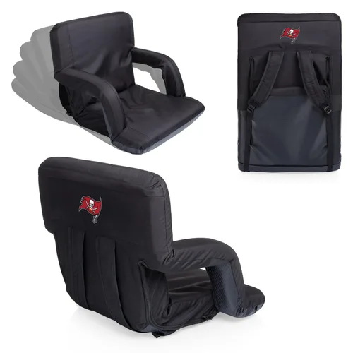Vista 7 de PICNIC TIME Silla reclinable portátil con asiento Ventura de San Francisco 49ers negro