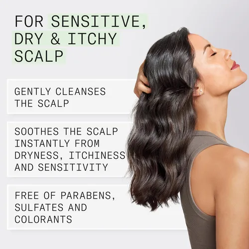 Vista 4 de Nioxin Scalp Relief Cleansing Shampoo Soothes, Hydrates, & Thickens Hair For Sensitive, Dry, & Itchy Scalp Made with Aloe Vera & Vitamin E