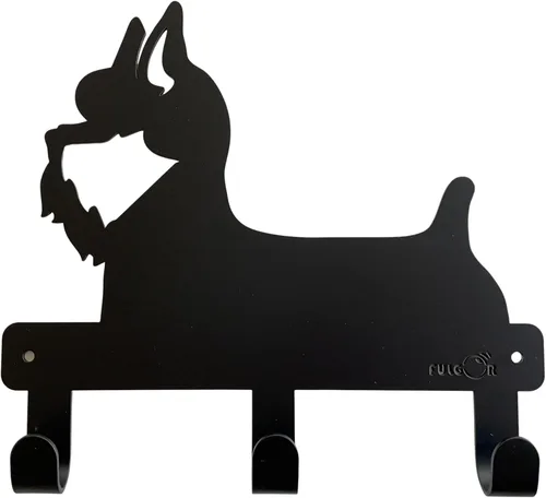 Vista 12 de Fulgor Gancho de pared de metal para decoración de cachorro, perro y gato (gato grande)
