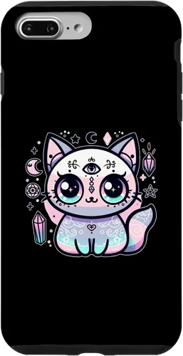 Vista 9 de iPhone 15 Kawaii Pastel Cat Ouija Creepy Occult Aesthetic Case