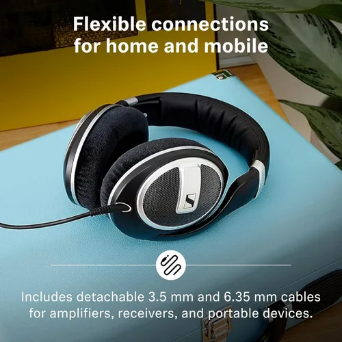 Vista 6 de Sennheiser HD 599SE Auriculares audiófilos con cable de espalda abierta Negro