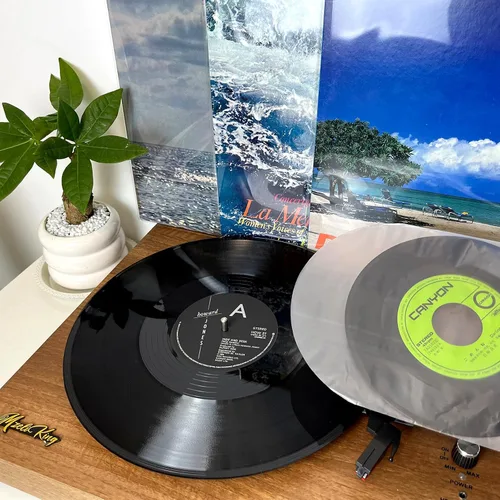 Vista 9 de 45 fundas para disco, 100 unidades EP de 7 pulgadas, fundas interiores de disco de vinilo antiestáticas, fundas protectoras redondas