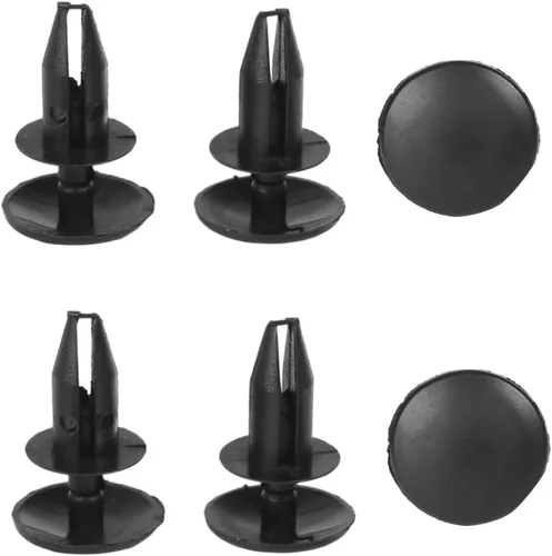 Vista 6 de Protector de moldura para portón trasero, remaches de alerón compatibles con Ram 1500 2500 3500 2009-2018 (paquete de 6)
