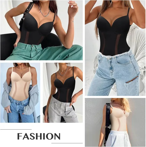 Vista 5 de FeelinGirl Body moldeador de tanga para mujer, control de abdomen, moldeador de cuerpo, fajas colombianas, corsé de entrenamiento de cintura