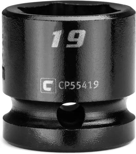 Vista 15 de Capri Tools Zócalo de impacto rechoncho de 0.394 in, accionamiento de 1/2", 6 puntos, métrico, CP55410