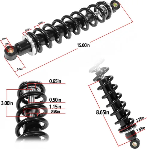Vista 7 de AM130448 Amortiguador Suspensión delantera para John Deere Gator TX TH TS Diesel 4x2 6x4 Worksite Parte # AM130448
