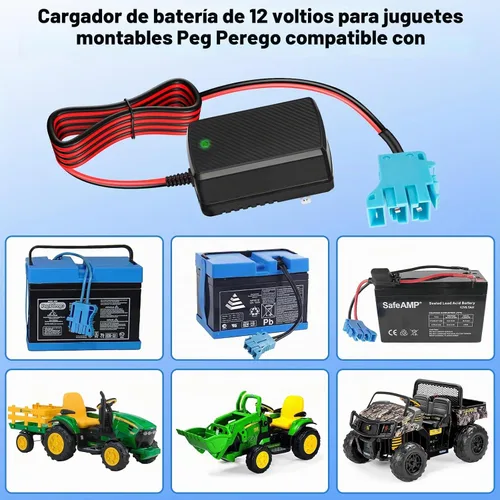 Vista 7 de Cargador de batería de 12 V para juguetes de paseo Peg-Perego