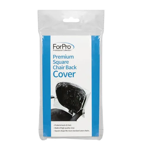 Vista 2 de ForPro Professional Collection Funda cuadrada de alta calidad, se adapta a la mayoría de sillas de salón estándar, funda de silla de vinilo