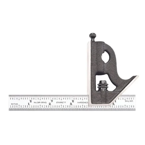 Vista 25 de Starrett Cuadrado combinado de acero con cabeza cuadrada, longitud de hoja