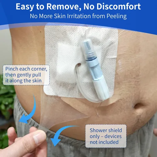 Vista 4 de 50 protectores impermeables para cubierta de ducha de puerto de diálisis, cubierta de tatuaje, catéter PD, protector de ducha, diálisis peritoneal