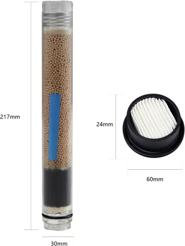 Vista 2 de TUXING 4500PSI Buceo Compresor de Aire de Agua Tubo de Filtro de Aceite de Agua para Separador de Aceite de Agua Absorbe Humedad Absorbe Agua