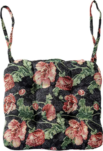 Vista 31 de vctops Cojines para silla de estilo rústico con estampado de pájaros y lazos Cojines para silla en forma de U suaves y cómodos Almohadillas