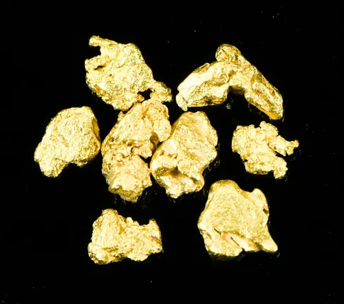 Vista 3 de Alaskan Yukon Gold Rush Nuggets #8 Malla 0.04 oz de multas