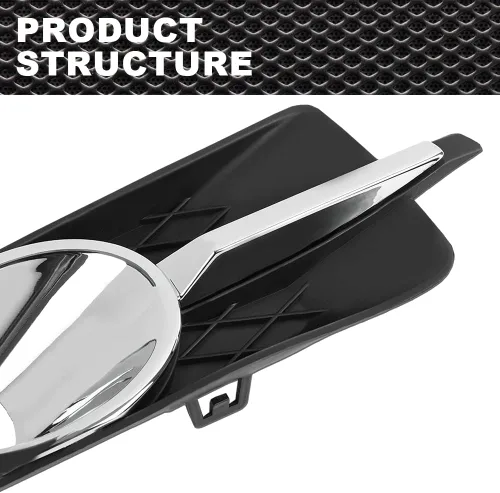 Vista 2 de CNNELL Cubierta de bisel de lámpara antiniebla compatible con Buick Lacrosse 2010 2011 2012 2013 /Compatible con Buick Allure 2010 antiniebla