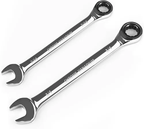 Vista 23 de Egofine Llave combinada de trinquete de 1 pulgada SAE, llave de engranajes de grado industrial con diseño de 12 puntos, trinquete de 72 dientes