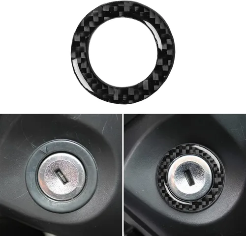 Vista 10 de NVCNX Fibra de Carbono Compatible con Ford Mustang GT Shelby 2010-2014 2011 2012 2013 Consola Central del Coche Transmisión Automática Caja