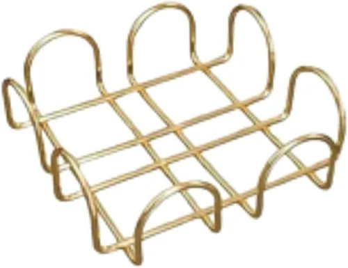 Vista 3 de Napkin Holder Gold Metal Square Vertical Cafe Napkin Dispenser Tabletop Paper Kitchen Napkin Holder - Gold