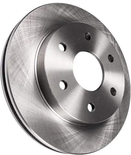 Vista 387 de Detroit Axle - Rotores de freno delantero para 04-13 Mazda 3 Rotores de frenos de disco 06-15 Mazda 5 Reemplazo: Rotor regular delantero de 11.81
