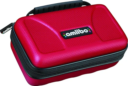 Vista 3 de Officially Licensed Nintendo 3DS Amiibo Case Protective Deluxe Traveler for Storage, Display or Carrying CaseBox Red