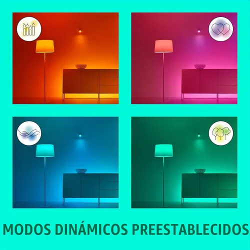 Vista 4 de WiZ Connected Kit de base de tira de luz LED de 13 pies + extensión, tira de luz LED multicolor que cambia de color para tu hogar inteligente