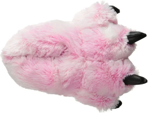 Vista 5 de Wishpets- Pantuflas rellenas con diseño de animal- pantuflas de peluche suave para niños y adultos, S, Rosado