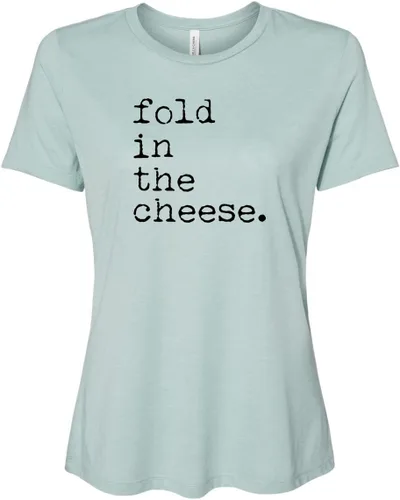 Vista 12 de Cute Women's Screen Printed Crew Neck Tee, Shirts With Sayings, Dusty Blue or Olive