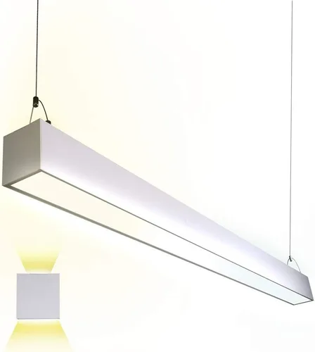 Vista 8 de Euri Lighting EUD4-50W103sw-S, Linkable 4FT DUAL CCT Lineal Up/Down Light, 50W, 6500lm, 3000K/4000K/5000K, 120-277V, Clasificación de humedad, 0-10V