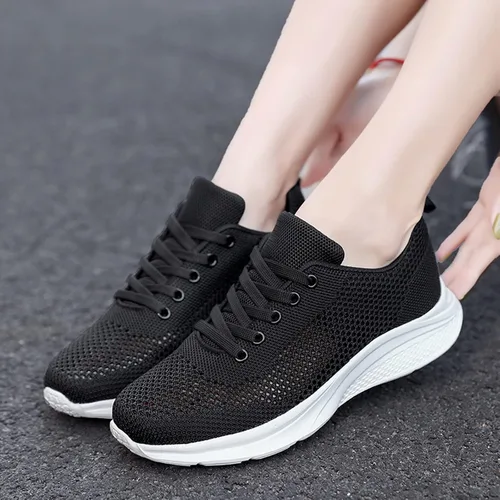 Vista 7 de Women Fashion Sneakers Sport Sandals Slides Athletic Lace Comfortable Mesh Running Fashion Zapatillas cuña mujer