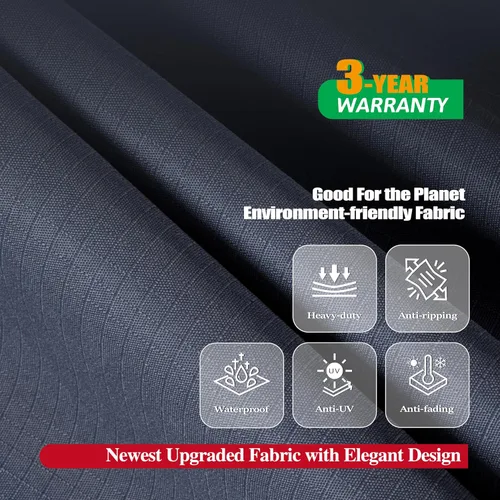 Vista 26 de F&J Outdoors Fundas para muebles de patio, impermeables, resistentes a los rayos UV, tela antidesgarros, cubierta para mesa de exterior, cubierta