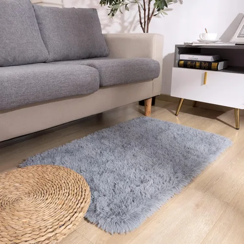 Vista 33 de DETUM Alfombra pequeña de 2 x 3 pies para dormitorio, Kicthen entrada, pasillo, lavable, antideslizante, color borgoña, alfombras de felpa