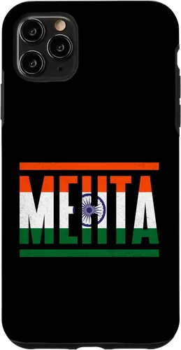 Vista 11 de iPhone 15 Mehta Surname Family Pride India Flag Case