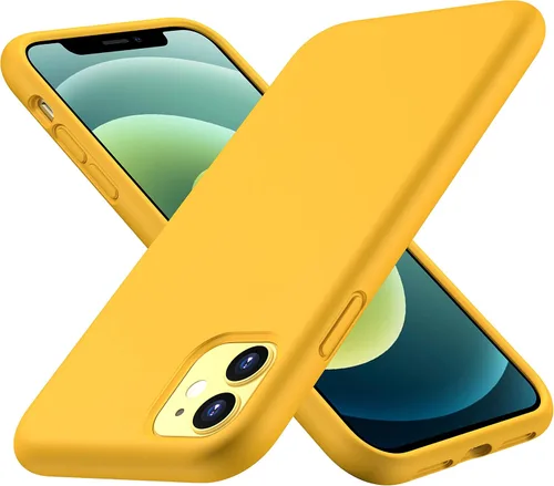 Vista 10 de CellEver Funda de silicona resistente para iPhone 11, protección militar contra caídas, protección elevada de pantalla y cámara, interior sin Negro
