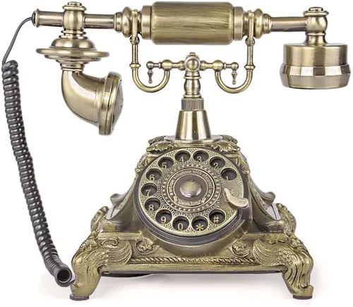 Vista 5 de 1960 - Sistema de decoración de teléfono con cable, estilo antiguo de cerámica
