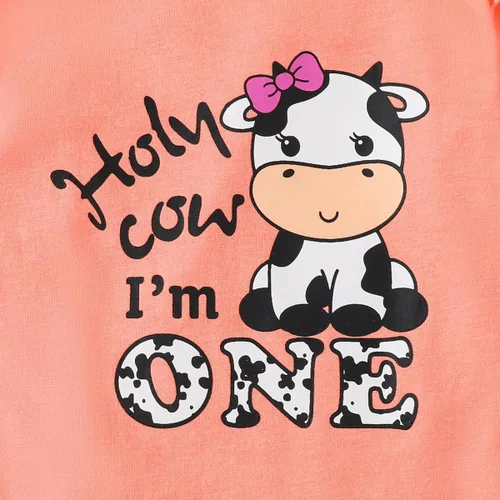 Vista 11 de Traje de primer cumpleaños para niña - Holy Cow I'm One