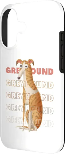 Vista 2 de Greyhound Big Eyes Funny Cartoon Sighthound Lover Design Case for iPhone 17