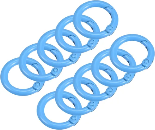 Vista 18 de uxcell Anillos redondos de resorte, hebilla de gatillo para bolsos, monederos, llavero