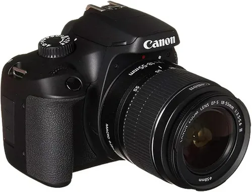 Vista 7 de Canon Cámara DSLR EOS 4000D/Rebel T100 con Canon EF-S 0.709-2.165 in F/3.5-5.6 DC III Zoom y teleobjetivo zoom 16.535-31.496 in f/8.3 HD + memoria