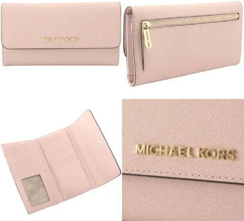Vista 2 de Michael Kors - Cartera de viaje para mujer, tamaño grande, con tres pliegues.