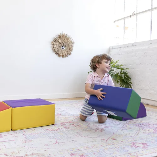 Vista 10 de ECR4Kids SoftZone - Juego de trepar y gatear, bloques de construcción, surtido, 5 piezas